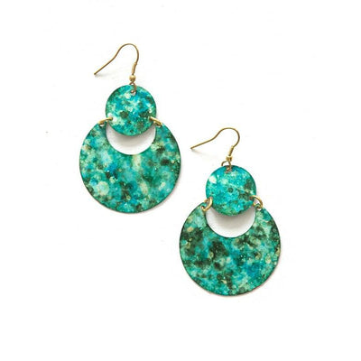 Fair Anita Earrings: Cloudy Waters-ESSE Purse Museum & Store
