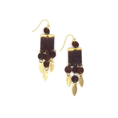 Fair Anita Earrings: Merlot Charm-ESSE Purse Museum & Store
