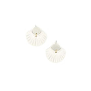 Fair Anita Earrings: Seashell Clay-ESSE Purse Museum & Store