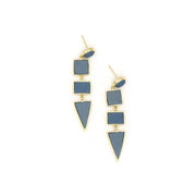 Fair Anita Earrings: Slate To The Point-ESSE Purse Museum & Store