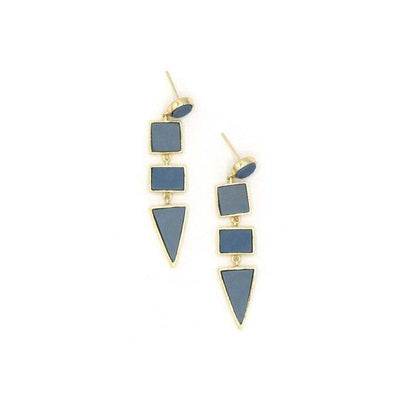 Fair Anita Earrings: Slate To The Point-ESSE Purse Museum & Store