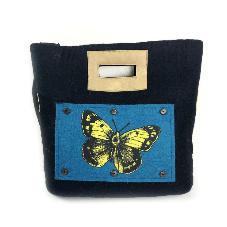 Fibres of Life Bag: Felt Tote-ESSE Purse Museum & Store