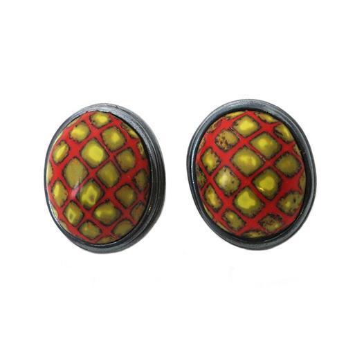 Ford/Forlano Earrings: Button 152-ESSE Purse Museum & Store