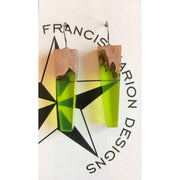 Francis Marion Wood & Resin Earrings-ESSE Purse Museum & Store