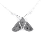 Gabrielle Gould Necklace: Silver Winged Moth-ESSE Purse Museum & Store