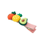 Girly Hair Clip: Carrot Pineapple Avocado-ESSE Purse Museum & Store