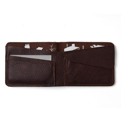 Keecie Wallet: Small Fortune, Distressed Dark Brown-ESSE Purse Museum & Store