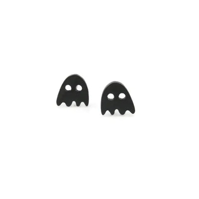 KimyaJoyas Earrings: Black Ghost-ESSE Purse Museum & Store