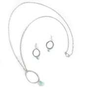 Lisa Crowder Necklace: Long Single Rough Cut With Stone-ESSE Purse Museum & Store