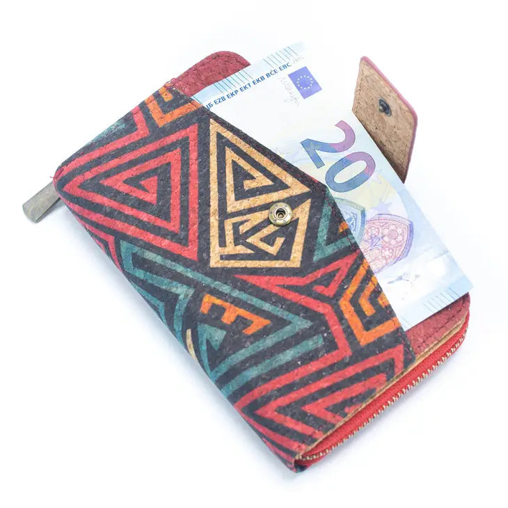 Meninas Bonitas: Colors Printed Mini Flap Card Wallet-ESSE Purse Museum & Store