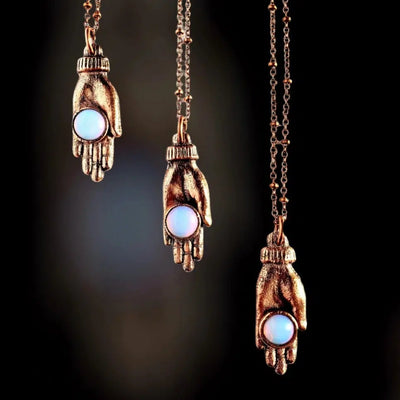 MergingMetals Necklace: Opalite Fortune Tellers-ESSE Purse Museum & Store
