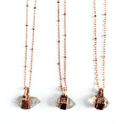 MergingMetals Necklace: Petite Herkimer Diamond-ESSE Purse Museum & Store