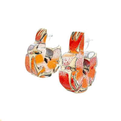 Morgan Hill Earrings: Cocktail Shrimp-ESSE Purse Museum & Store