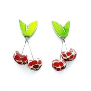Morgan Hill Earrings: Double Wild Cherry-ESSE Purse Museum & Store