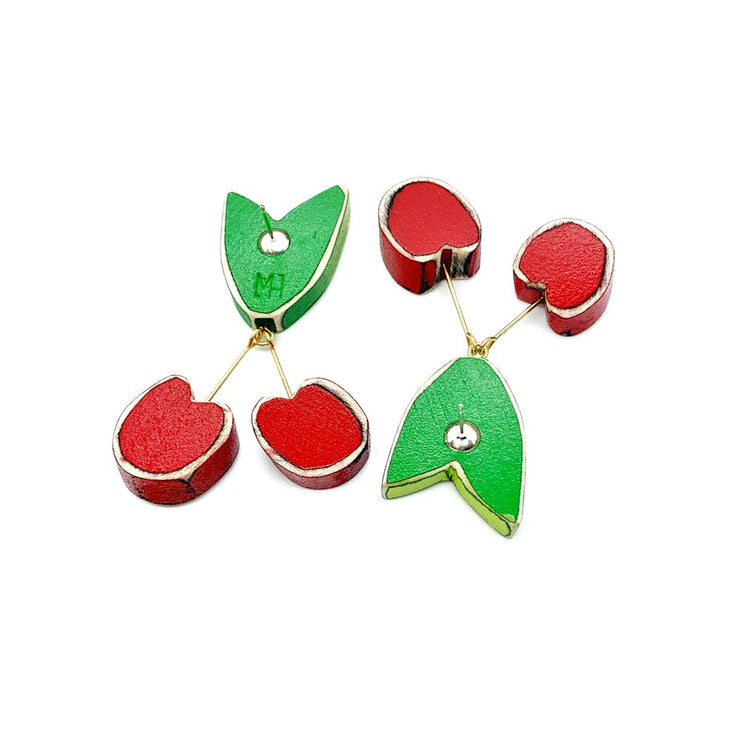 Morgan Hill Earrings: Super Duper Cherry-ESSE Purse Museum & Store