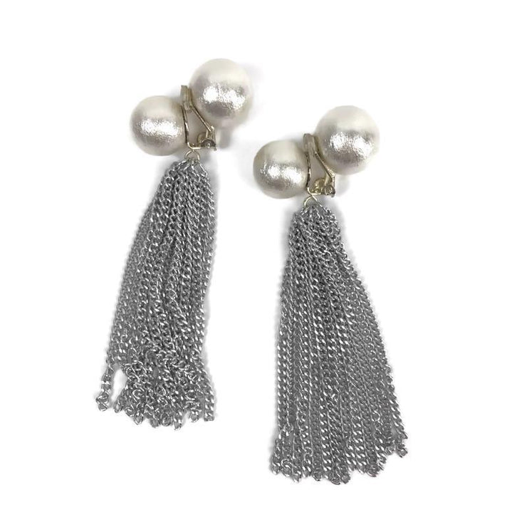 Moy Paris Clip-On Earrings: Fringe-ESSE Purse Museum & Store