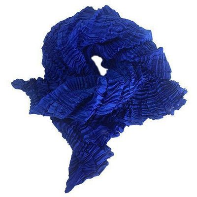 Nellie Rose Silk Scarf: Bomaki Square, Cobalt-ESSE Purse Museum & Store