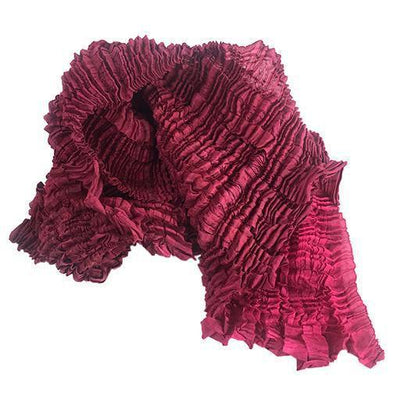 Nellie Rose Silk Scarf: Bomaki Square, Raspberry-ESSE Purse Museum & Store