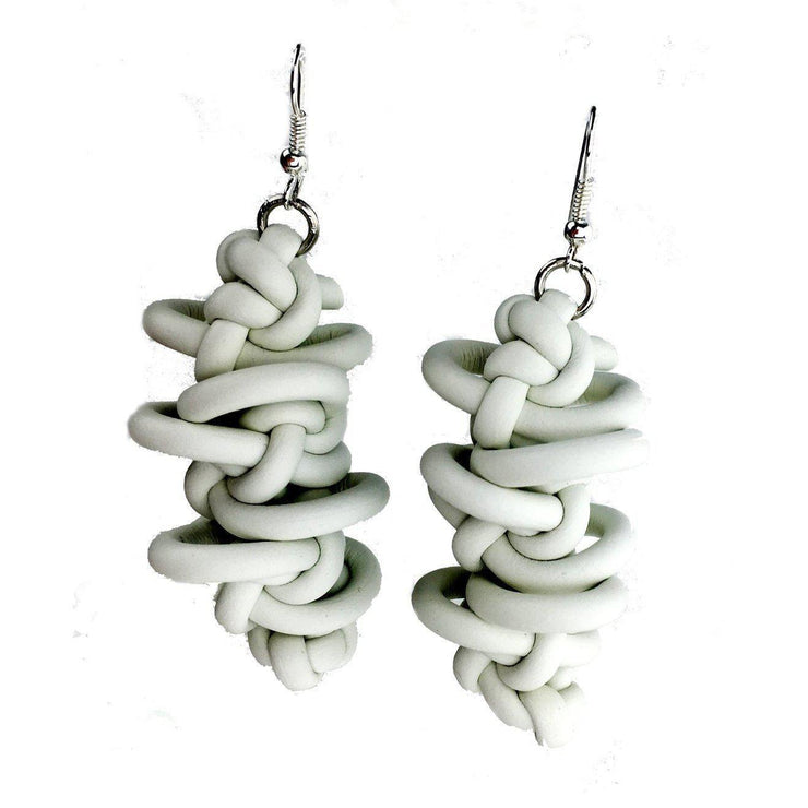 Neo Earrings #10: White-ESSE Purse Museum & Store