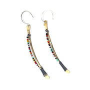 Olivia de Soria Earrings: Forged Tribal Line-ESSE Purse Museum & Store