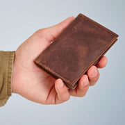 Paper High Wallet: Handmade Buffalo Leather Credit Card Holder-ESSE Purse Museum & Store