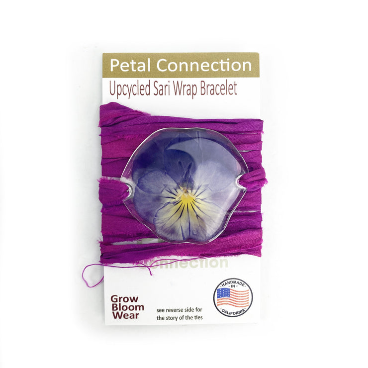 Petal Connection Bracelet: Sari Wrap-ESSE Purse Museum & Store