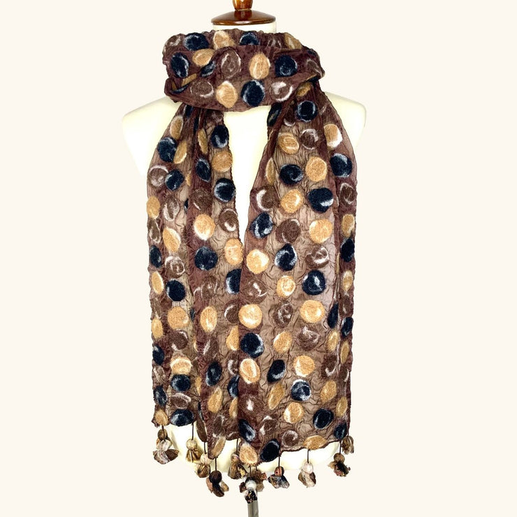 Pomegranate Moon Scarf: Polka Dot-ESSE Purse Museum & Store