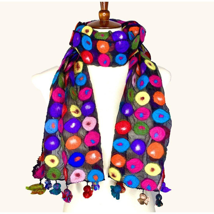 Pomegranate Moon Scarf: Polka Dot-ESSE Purse Museum & Store