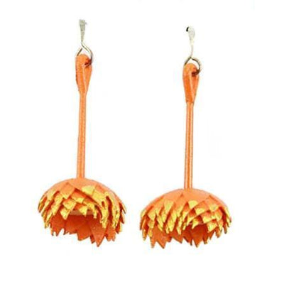 Rachel Timmins Flower Dangles: Tangerine-ESSE Purse Museum & Store