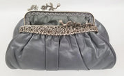 Ricki Designs Bag: Gray Leather #2124-ESSE Purse Museum & Store