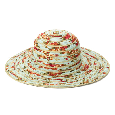 San Diego Hat Co: Floral Ribbon & Paperbraid Sun Hat-ESSE Purse Museum & Store