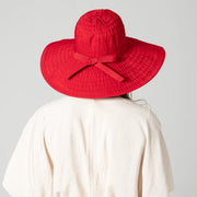 San Diego Hat Co. Large Brim Ribbon Hat With Bow-ESSE Purse Museum & Store