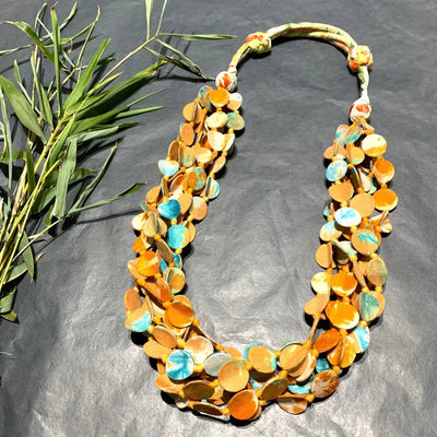 Sophie Silks Necklace: Chunky Silk Statement-ESSE Purse Museum & Store