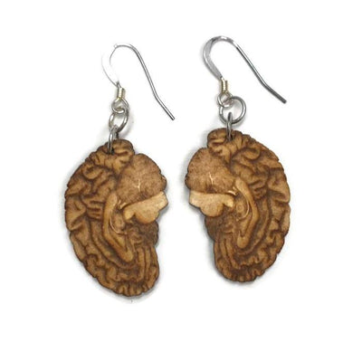 Sorcery Science Earrings: Anatomical Brain-ESSE Purse Museum & Store
