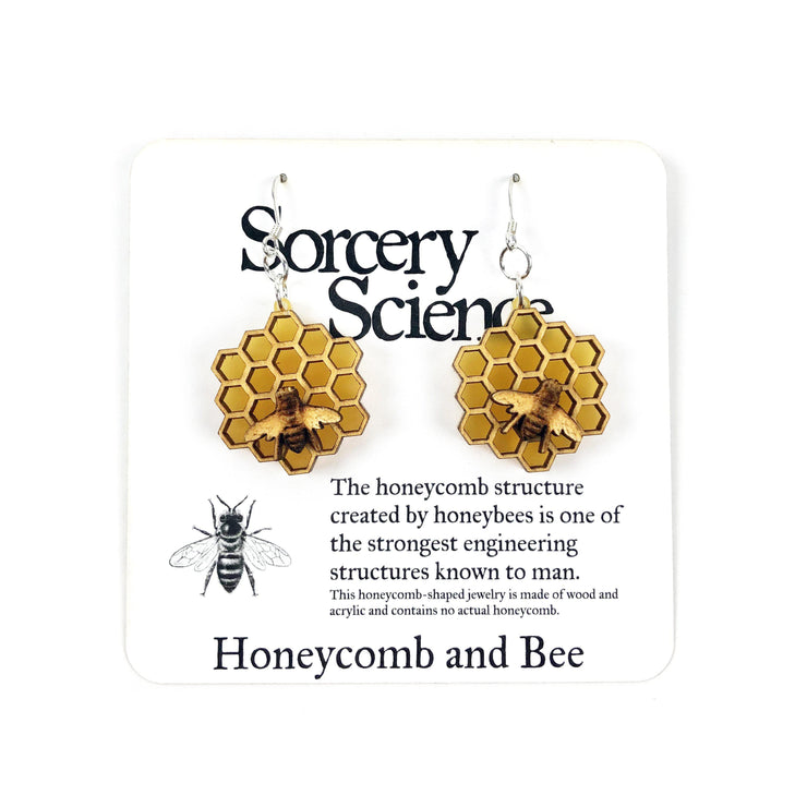 Sorcery Science Earrings: Honeycomb-ESSE Purse Museum & Store