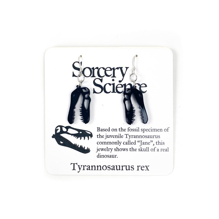 Sorcery Science Earrings: Jane T-Rex Skull-ESSE Purse Museum & Store