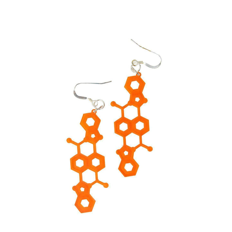 Sorcery Science Earrings: Orange Pigment-ESSE Purse Museum & Store