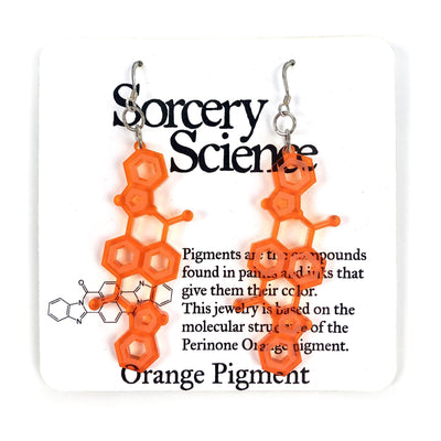 Sorcery Science Earrings: Orange Pigment-ESSE Purse Museum & Store