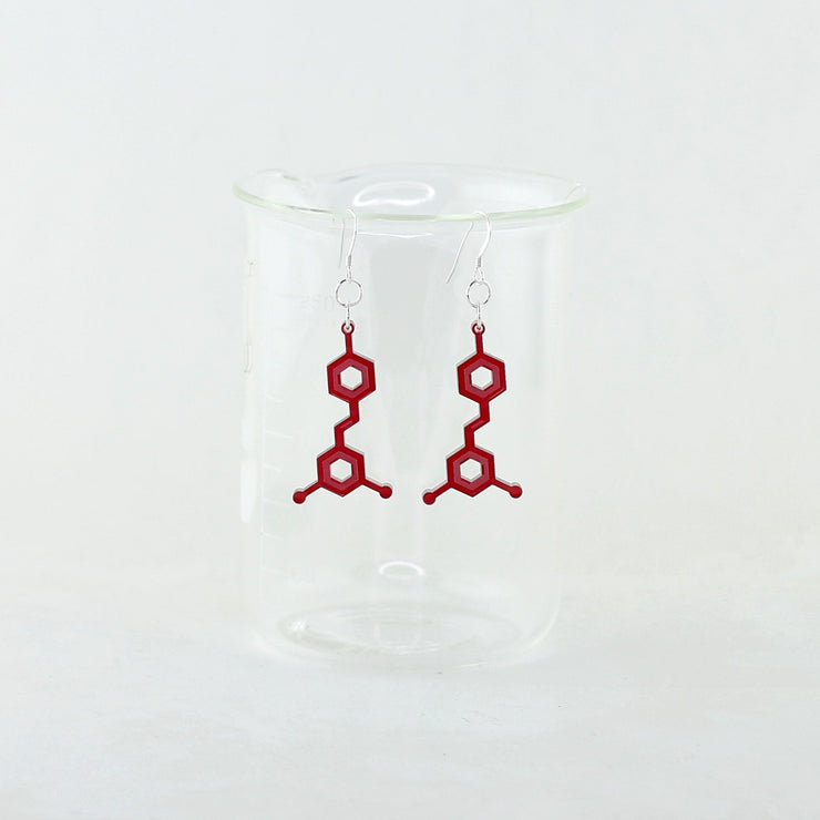 Sorcery Science Earrings: Resveratrol (Red Wine)-ESSE Purse Museum & Store