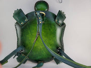 Sunflower Handmade Backpack: Leather Turtle-ESSE Purse Museum & Store