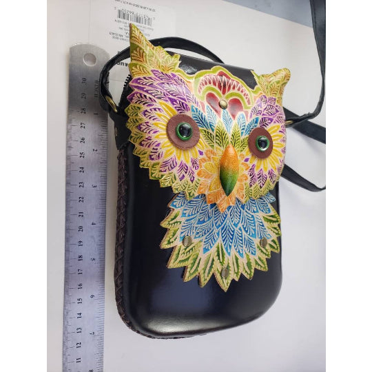 Sunflower Handmade Bag: Colorful Owl-ESSE Purse Museum & Store