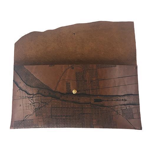 Tactile Craftworks Little Rock Map Clutch-ESSE Purse Museum & Store