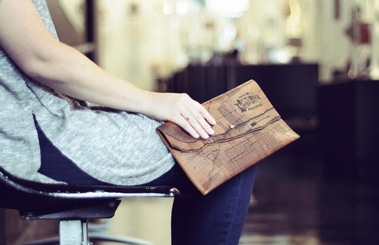 Tactile Craftworks Little Rock Map Clutch-ESSE Purse Museum & Store