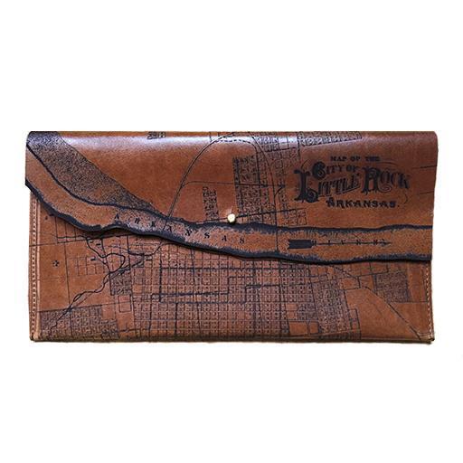 Tactile Craftworks Little Rock Map Clutch-ESSE Purse Museum & Store