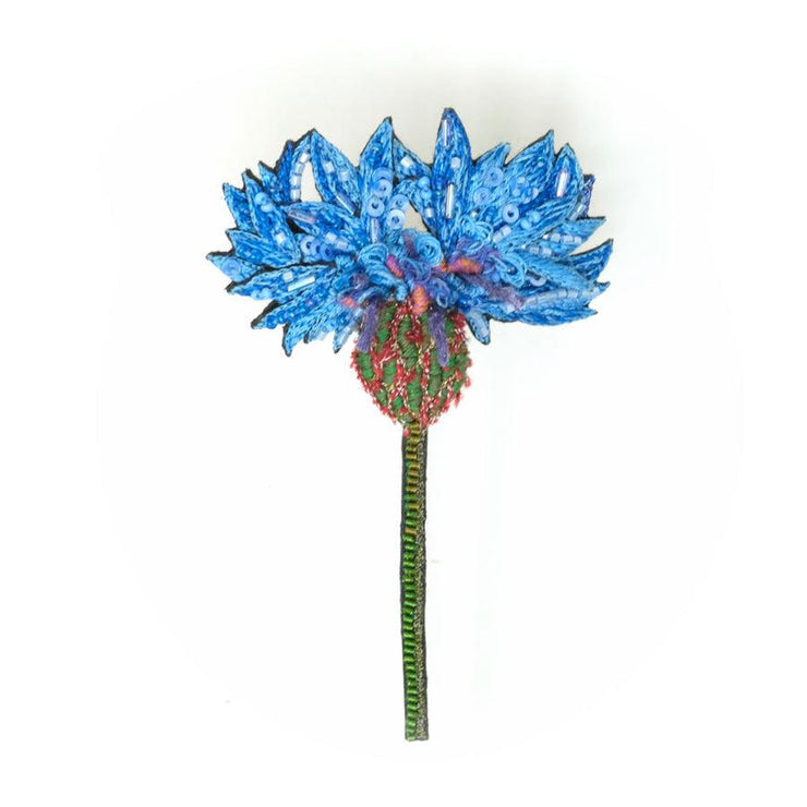 Trovelore Brooch: Blue Cornflower-ESSE Purse Museum & Store