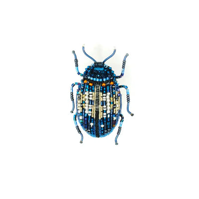 Trovelore Brooch: Blue Mint Beetle-ESSE Purse Museum & Store