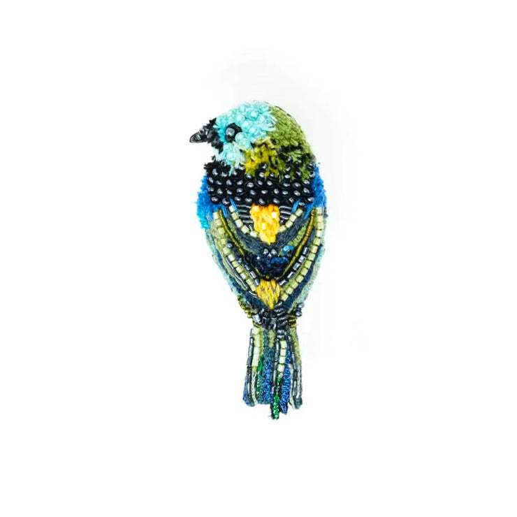 Trovelore Brooch: Green Headed Tanager-ESSE Purse Museum & Store
