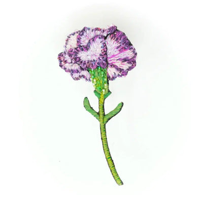 Trovelore Brooch: Purple Carnation-ESSE Purse Museum & Store
