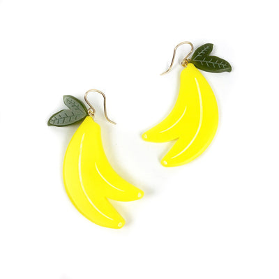 Woll Earrings: Bananas-ESSE Purse Museum & Store