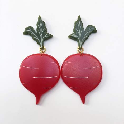 Woll Earrings: Beets-ESSE Purse Museum & Store